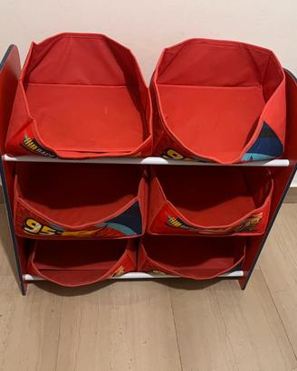 Scaffale porta giochi Disney Cars