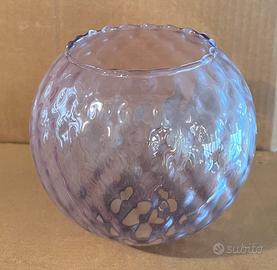 Boccia lampadario vetro violetto
