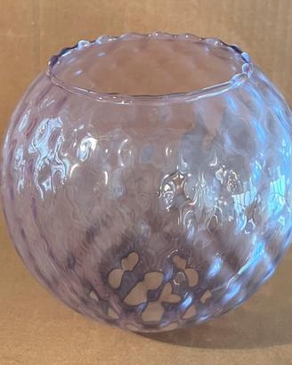 Boccia lampadario vetro violetto