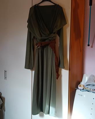 Vestito lungo verde