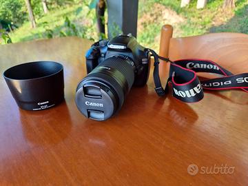 Canon 1100D + obiettivo 55-250mm IS STM + accessor