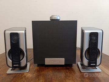 Casse PC Philips 2.1 - subwoofer con mini jack 