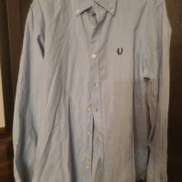 Camicia Fred Perry celeste tg. XL 42 slim