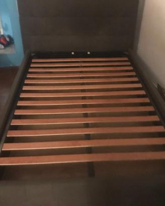 LETTO CASSETONE TAPPEZZATO 1P/MEZZO +COMOD+TRASPOR