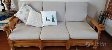 Divano letto in legno