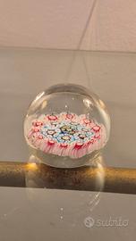 Fermacarte in Vetro di Murano con Millefiori e Mur