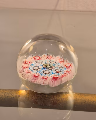 Fermacarte in Vetro di Murano con Millefiori e Mur