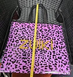 Shopper Tote Bag Zuiki Leopardata Rosa Rigida
