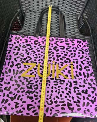 Shopper Tote Bag Zuiki Leopardata Rosa Rigida