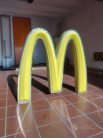 Insegna MC Donald's Vintage Luminosa con Neon 