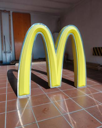 Insegna MC Donald's Vintage Luminosa con Neon 