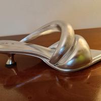 Sabot donna in pelle vegana argento - JW PEI