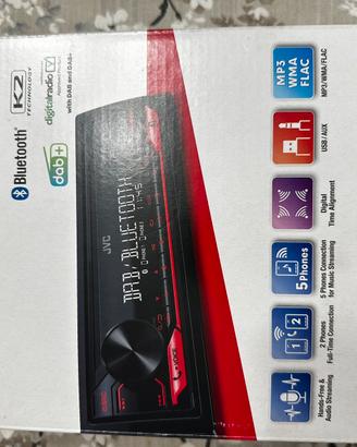 Autoradio 1 din jvc kd-x282dbt Garanzia 9 mesi