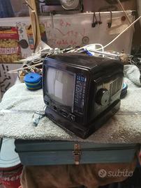 Televisore bianco e nero tubo catodico