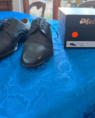 scarpe uomo melluso blu come nuove