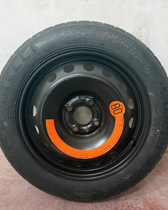 Ruotino di scorta Pirelli T125/80 R15 95M completo