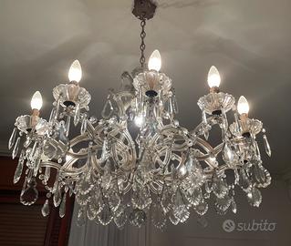 Lampadario in cristallo di Boemia anni 50