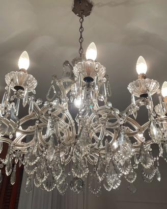 Lampadario in cristallo di Boemia anni 50