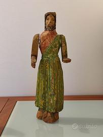 Statuetta antica in policromo
