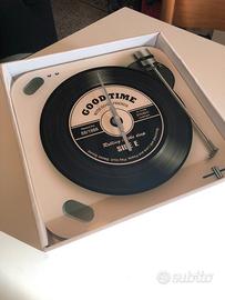 NUOVO! Orologio Giradischi in Vetro