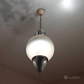 Lampadario Space Age Selenova anni 70 vetro murano