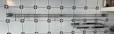 Barra portautensili per cucina in acciao inox