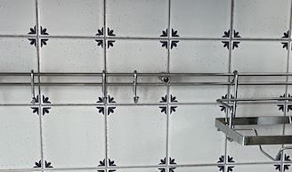 Barra portautensili per cucina in acciao inox