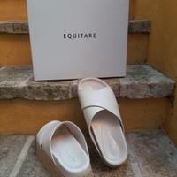 Sabot nappa con zeppa corda misura 37