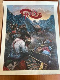 Poster pubblicitario Levi’s jeans vintage Western