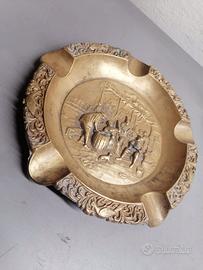 Antico posacenere/ portacenere  ottone