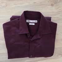 Camicia Zara Borgogna