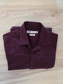 Camicia Zara Borgogna