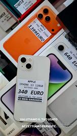 IPHONE 13 128GB BIANCO batteria 100%