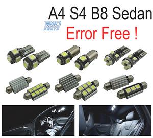 KIT 13 LAMPADE LED INTERNE PER AUDI A4 B8 S4