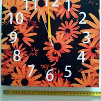 Orologio in lamiera stile découpage