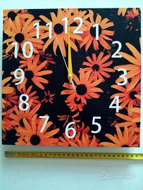 Orologio in lamiera stile découpage