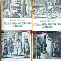A. Pompeati Storia d. Letteratura Italiana 4volumi