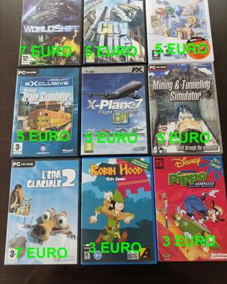 🎮 Giochi PC CD-rom e dvd – prezzi da 3€ a 7€