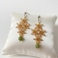 Orecchini gemme giada 💚 vintage anni 40 style