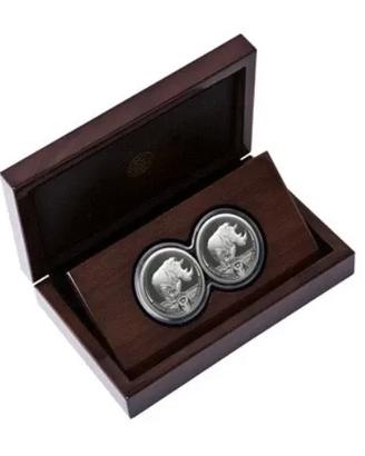 Sudafrica 2020 - Big Five Rhino d'argento 2 x 1oz