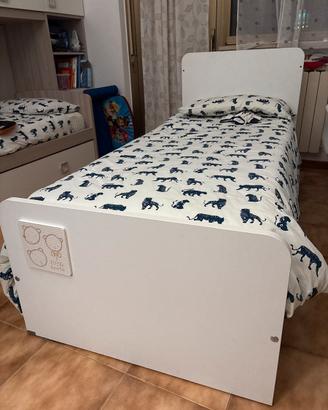 Letto e lettino trasformabile vonpleto di tutto