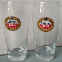 Bicchieri Birra Amstel Coppia 0.3 L Vintage