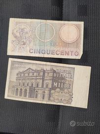 mille lire 1969 cinquecento lire 1979