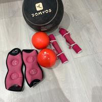 Palla medica 5 kg + pesetti e cavigliere