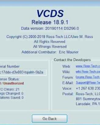 Ripristino licenza revocata per vcds Atmega 162