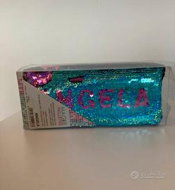 Astuccio paillettes ANGELA  nuovo multicolor