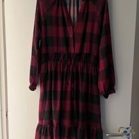 Vestito in viscosa taglia 40-42 fantasia scozzese