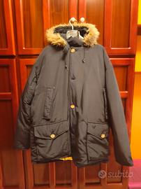 giaccone parka in piumino d'oca 