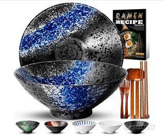 8 Pollici 2 Set Ciotola Ramen In Ceramica(9 pezzi