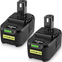 2X RB18L50 5500mAh Batteria di ricambio per ryobi